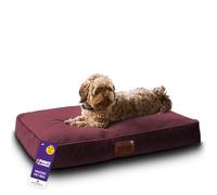 Paws for Slumber Luxurious Medium Pet Bed Slumberdown Burgundy M