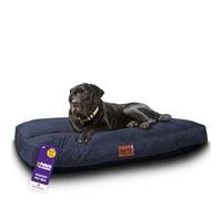 Slumberdown Luxury Padded XL Dog Bed (90 * 120 * 20cm) - Supportive, Cushioned & Washable Crate Mattress for Puppies, Dogs & Cats | Orthopedic, UK-Made, Non-Slip Base, Navy