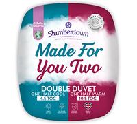 Slumberdown Made For You Two Double Duvet - Half 4.5 & Half 10.5 Tog Double Quilt for Couples with Different Sleep Temperatures | UK-Made, Non-Allergenic, Washable (200 x 200cm)