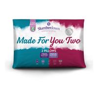Slumberdown 2 Pack Made For You Two Medium & Firm Support Pillows In White White