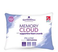 Slumberdown Shredded Memory Foam Pillow - Hotel Quality, Firm & Supportive Bed Pillow for Side Sleepers | UK-Made, Soft Touch Quilted Cover, Non-Allergenic (48 x 74cm)