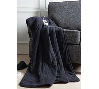 Slumberdown Navy Blue Comfy Hugs Heated Fleece Throw Navy