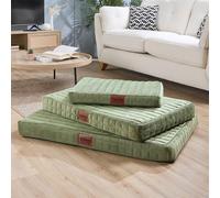 Slumberdown Orthopedic Dog Bed Medium - Supportive, Cushioned & Washable Crate Mattress for Dogs & Cats | UK-Made, Joint & Pressure Relief, Edge-to-Edge Support, Green