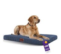Slumberdown Orthopedic Large Dog Bed - Supportive, Cushioned & Washable Crate Mattress for Dogs & Cats | UK-Made, Joint & Pressure Relief, Edge-to-Edge Support, Navy