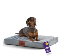 Slumberdown Orthopedic Small Dog Bed - Supportive, Cushioned & Washable Crate Mattress for Dogs & Cats | UK-Made, Joint & Pressure Relief, Edge-to-Edge Support, Grey