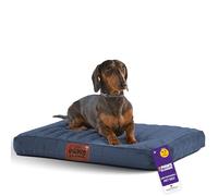 Slumberdown Orthopedic Small Dog Bed - Supportive, Cushioned & Washable Crate Mattress for Dogs & Cats | UK-Made, Joint & Pressure Relief, Edge-to-Edge Support, Navy