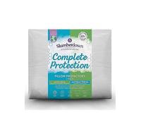 Slumberdown Pack of 2 Complete Protection Anti Viral Pillow Protectors Silver