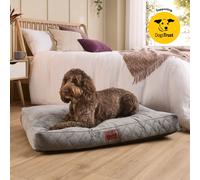 Slumberdown Paws for Slumber Padded Pet Bed Grey Large Grey
