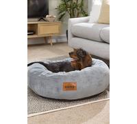 Slumberdown Paws For Slumber Donut Pet Bed, Large, 75Cm Diameter In Grey Grey