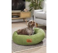 Slumberdown Paws For Slumber Donut Pet Bed, Medium, 65Cm Diameter In Green Green M