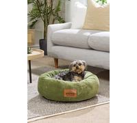 Slumberdown Paws For Slumber Donut Pet Bed, Small, 55Cm Diameter In Green Green