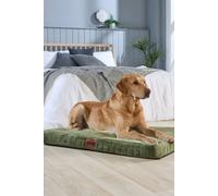 Slumberdown Paws For Slumber Large Orthopedic Pet Bed In Green Green