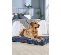 Slumberdown Paws For Slumber Large Orthopedic Pet Bed In Navy Navy L