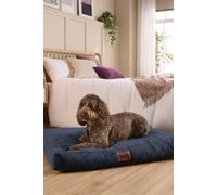 Slumberdown Paws For Slumber Luxurious Large Pet Bed In Navy Navy L