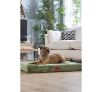 Slumberdown Orthopedic Dog Bed Medium - Supportive, Cushioned & Washable Crate Mattress for Dogs & Cats | UK-Made, Joint & Pressure Relief, Edge-to-Edge Support, Green