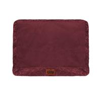 Slumberdown Medium Dog Bed Zipped Removable & Washable Replacement/Spare Cover For Small/Medium Pet Beds, Soft Touch Microfleece Velour Cover with Anti Slip Bottom, Burgundy (L 60cm x W 80cm)