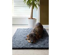 Slumberdown Fleece Pet Mat Small (60 x 40cm) - Ultra-Soft, Quick-Dry & Non-Slip Vet Bedding for Dogs, Puppies & Cats | UK-Made, Breathable, Non-Allergenic, Washable, Charcoal