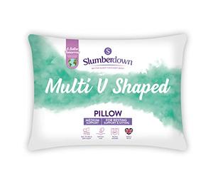Slumberdown Pregnancy V Pillow with Pillowcase - Orthopedic Support for Maternity, Reading & Sitting Up in Bed | UK-Made, Non-Allergenic Cover & Washable (84 x 35cm)