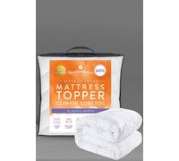 Slumberdown Sleep Soundly Climate Control 2.5Cm Mattress Topper In White