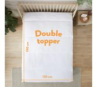 Slumberdown Climate Control Mattress Topper Double Bed - Breathable, Moisture-Wicking & Cooling Mattress Topper | OEKO-TEX Certified, UK-Made, Non-Allergenic, Washable (135 x 190cm)