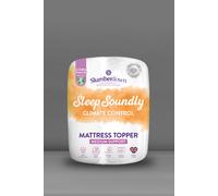 Slumberdown Climate Control Mattress Topper Double Bed - Breathable, Moisture-Wicking & Cooling Mattress Topper | OEKO-TEX Certified, UK-Made, Non-Allergenic, Washable (135 x 190cm)