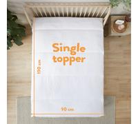 Slumberdown Climate Control Mattress Topper Single Bed - Breathable, Moisture-Wicking & Cooling Mattress Topper | OEKO-TEX Certified, UK-Made, Non-Allergenic, Washable (90 x 190cm)