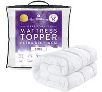 Slumberdown 10cm Extra Deep Mattress Topper Kingsize Bed - Ultra-Soft Box Quilted Breathable Thick King Topper | 2-Year Guarantee, Elasticated Straps, Non-Allergenic & Washable