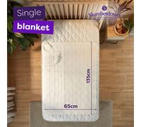 Single Bed Sleepy Nights Electric Blanket Slumberdown White Single
