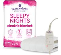 Single Bed Sleepy Nights Electric Blanket Slumberdown White Single