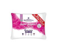 Slumberdown Super Support Cosy Nights Firm Support Pack of 6 Pillows White