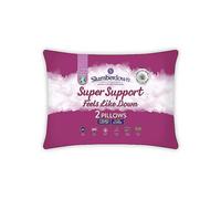 Slumberdown Super Support Feels like Down Firm Support Pair of Pillows White