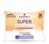 Slumberdown 2 Pack Super Support Firm Support Pillows in White Slumberdown White