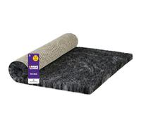 Slumberdown Vet Fleece Pet Mat Small (60 x 40cm) - Ultra-Soft, Quick-Dry & Non-Slip Vet Bedding for Dogs, Puppies & Cats | UK-Made, Breathable, Non-Allergenic, Washable, Charcoal