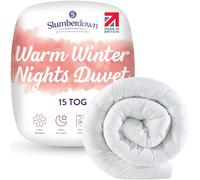 Slumberdown Warm Winter Nights Double Duvet - 15 Tog Extra Warm & Thick Heavyweight UK Made Quilt Ideal for Cold Winter Nights - Keeps you Cosy & Toasty, Soft Touch Cover, Hypoallergenic (200 x 200cm)