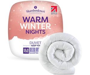 Slumberdown Warm Winter Nights King Size Duvet 13.5 Tog - Thick & Cosy Quilt for Cold Weather | Soft Touch Cover, Non-Allergenic, Machine Washable, UK-Made Bedding (225 x 220cm)