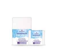 Slumberdown Waterproof Protect Mattress And 2 Pillow Protectors In White White Super King
