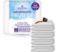 Slumberdown Waterproof Protect Pillow Protector, 4 Pack