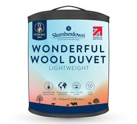 Slumberdown British Wool Single Duvet 3-5 Tog Lightweight & Cooling Summer Quilt for Hot Sleepers | 100% British Wool, Naturally Regulates Temperature, Hypoallergenic & UK Made (135 x 200cm)