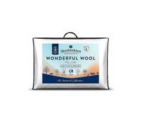 Slumberdown Single Wonderful Wool Medium Support Back Side Sleeper Pillow in White Slumberdown White