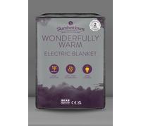 Slumberdown Wonderfully Warm Electric Blanket In White White Single