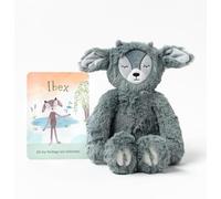 Slumberkins 14" Ibex Kin & Affirmation Card Bundle | Promotes Emotional Courage, Resilience & Empathy | Social Emotional SEL Tools for Boys & Girls