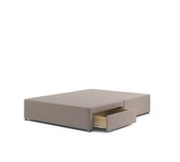 Slumberland Divan Base On Glides Double Camel Beige