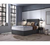 Slumberland Duo 2200 2-in-1 Divan Bed Set On Glides Double Ink Blue