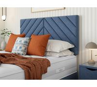 Slumberland Kira Strutted Headboard King Chenille Pearl