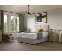 Slumberland Naturals Plant-Based Luxe Divan Bed Set King Linen Beige