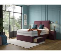 Slumberland Response Latex Ultimate Divan Bed Set Super King Ink Blue