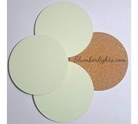 Slumberlights Glowster Nightlights - Rechargeable, Eco-Friendly Glow-in-The-Dark Coaster Design for Kids & Adults (4-Pack)