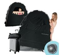 SlumberPod 3.0 and Fan Bundle/Combo - Black w/Gray Pole Sleeves