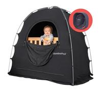 SlumberPod Blackout Sleep Tent, Combo with Mini Fan, Black