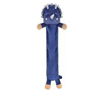 SlumberzzZ 3D Novelty Blue Triceratops Dinosaur Fleece 1L Midi Long Hot Water Bottle